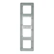 Рамка Legrand/Daccord Инспирия 4 поста алюминий
