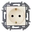 Розетка с заземлением Legrand/Daccord Инспирия без рамки слоновая кость