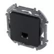 Розетка компьютерная Legrand/Daccord Инспирия RJ45 без рамки антрацит