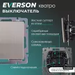 Выключатель ONVOLT/EVERSON Кватро без рамки никель