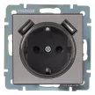Розетка +2USB ONVOLT/EVERSON Кватро с заземлением без рамки никель