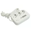 Удлинитель 1,8 м 3 гнезда с заземлением 2500 Вт + 4USB-A + 2USB-C 12 Вт STEKKER