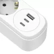 Удлинитель 1,5 м 4 гнезда с заземлением 2200 Вт + USB-A + 2USB-C 20 Вт Electraline