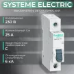 Выключатель автоматический 1п 6 кА 25 А C Systeme Electric