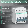 Выключатель автоматический Systeme Electric 4п 6 кА 40 А C