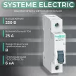 Выключатель автоматический 1п 6 кА 25 А B Systeme Electric