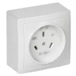 Розетка разборная для плиты 230 В 32 А 3 контакта белая IEK