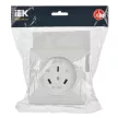 Розетка разборная для плиты 230 В 32 А 3 контакта белая IEK