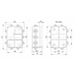Коробка распределительная IEK открытой установки 110х70 мм