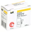 Розетка телефонная IEK ПРАЙМЕР RJ-11 категория 3 на 1 модуль белая