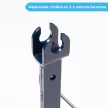 Плуг Мототехника Нева без сцепки для МБ с креплением на ось