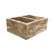 Модульный блок для столбов 50х40х20 см Сахара