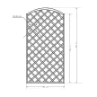 Заборная секция 180х90 см арочная KORAL L