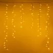 Гирлянда Бахрома 144LED 4х0,5 м теплый свет белый провод Maxi LED STANDARD Santi
