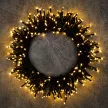 Гирлянда Нить 360LED 12 м теплый свет зеленый провод 8 функций Smart connect COMFORT 24V Santi