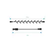 Гирлянда Нить 360LED 12 м холодный свет зеленый провод 8 функций Smart connect COMFORT 24V Santi