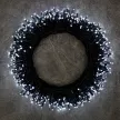 Гирлянда Нить 720LED 25 м холодный свет зеленый провод 8 функций Smart connect COMFORT 24V Santi
