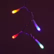 Гирлянда Бахрома 226LED 3х0,5 м многоцветный прозрачный провод 8 функций Smart connect COMFORT 24V Santi