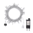 Гирлянда Нить 86LED 6 м холодный свет прозрачный провод 8 функций Smart connect STANDARD 24V Santi