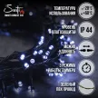 Гирлянда Нить 180LED 12 м холодный свет зеленый провод 8 функций Smart connect STANDARD 24V Santi