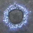Гирлянда Нить 180LED 12 м холодный свет прозрачный провод 8 функций Smart connect STANDARD 24V Santi
