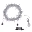 Гирлянда Нить 180LED 12 м холодный свет прозрачный провод 8 функций Smart connect STANDARD 24V Santi