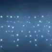 Гирлянда Бахрома 186LED 4х0,9 м холодный свет прозрачный провод 8 функций Smart connect 24V Santi