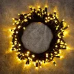 Гирлянда Нить 200LED 10 м теплый свет черный провод Maxi LED PRO Santi