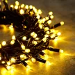 Гирлянда Нить 200LED 10 м теплый свет черный провод Maxi LED PRO Santi