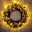 Гирлянда Нить 600LED 30 м теплый свет черный провод Maxi LED PRO Santi