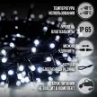 Гирлянда Нить 600LED 30 м холодный свет черный провод Maxi LED PRO Santi