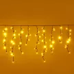 Гирлянда Бахрома 288LED 4x0,5 м теплый свет черный провод Maxi LED PRO Santi