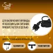 Гирлянда Бахрома 288LED 4x0,5 м теплый свет черный провод Maxi LED PRO Santi