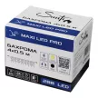 Гирлянда Бахрома 288LED 4x0,5 м теплый свет черный провод Maxi LED PRO Santi