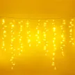 Гирлянда Бахрома 288LED 3x0,9 м теплый свет белый провод Maxi LED PRO Santi