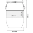 Бочка с крышкой пластиковая 65 л