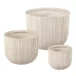Уличный горшок GardenArts белый d34,5 см h30 см 25 л