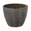 Уличный горшок GardenArts Круги серый d31 см h25 см 13 л