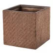 Уличный горшок GardenArts Цилиндр квадрат коричневый 44х44х44 см 80 л