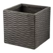 Уличный горшок GardenArts Вязание антрацит 40x40x40 см 60 л