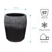 Уличный горшок GardenArts Перья темно-синий d42,5 см h48,5 см 57 л