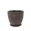 Горшок керамический Меланж коричневый d18 см h16 см 2,9 л