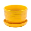 Горшок керамический Полоски желтый d15 см h11 см 1,05 л