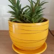 Горшок керамический Полоски желтый d15 см h11 см 1,05 л