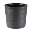 Кашпо пластиковое d27,5 см h25,5 см 7,5 л антрацит La Decoro