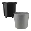 Кашпо пластиковое d27,5 см h25,5 см 7,5 л серый жемчуг La Decoro