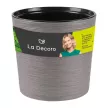 Кашпо пластиковое d27,5 см h25,5 см 7,5 л серый жемчуг La Decoro