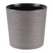 Кашпо пластиковое d31 см h29 см 15 л серый жемчуг La Decoro