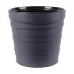 Кашпо пластиковое d26,5 см h25 см 7,5 л антрацит Бархан