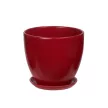 Горшок керамический Колор Гейм красный d26 см h23,5 см 8,3 л